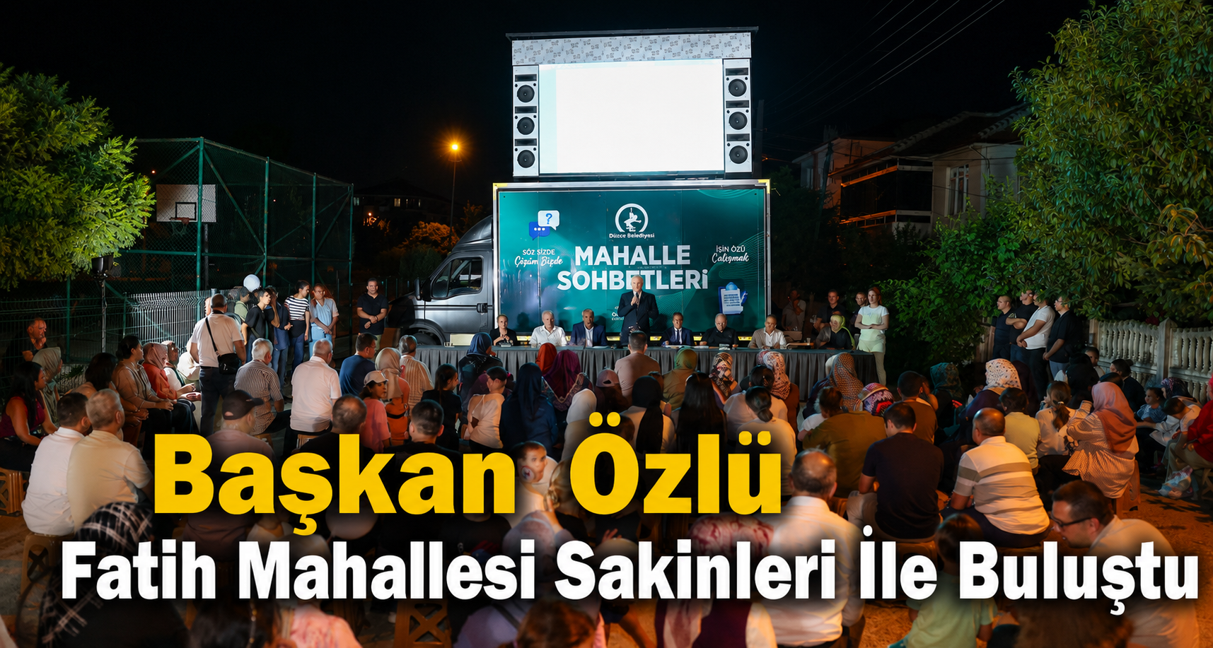 Başkan Özlü Fatih Mahallesi Sakinleri İle Buluştu