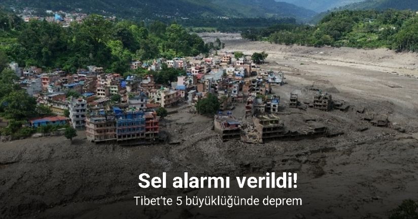 Tibet’te 5 büyüklüğünde deprem: Sel alarmı verildi