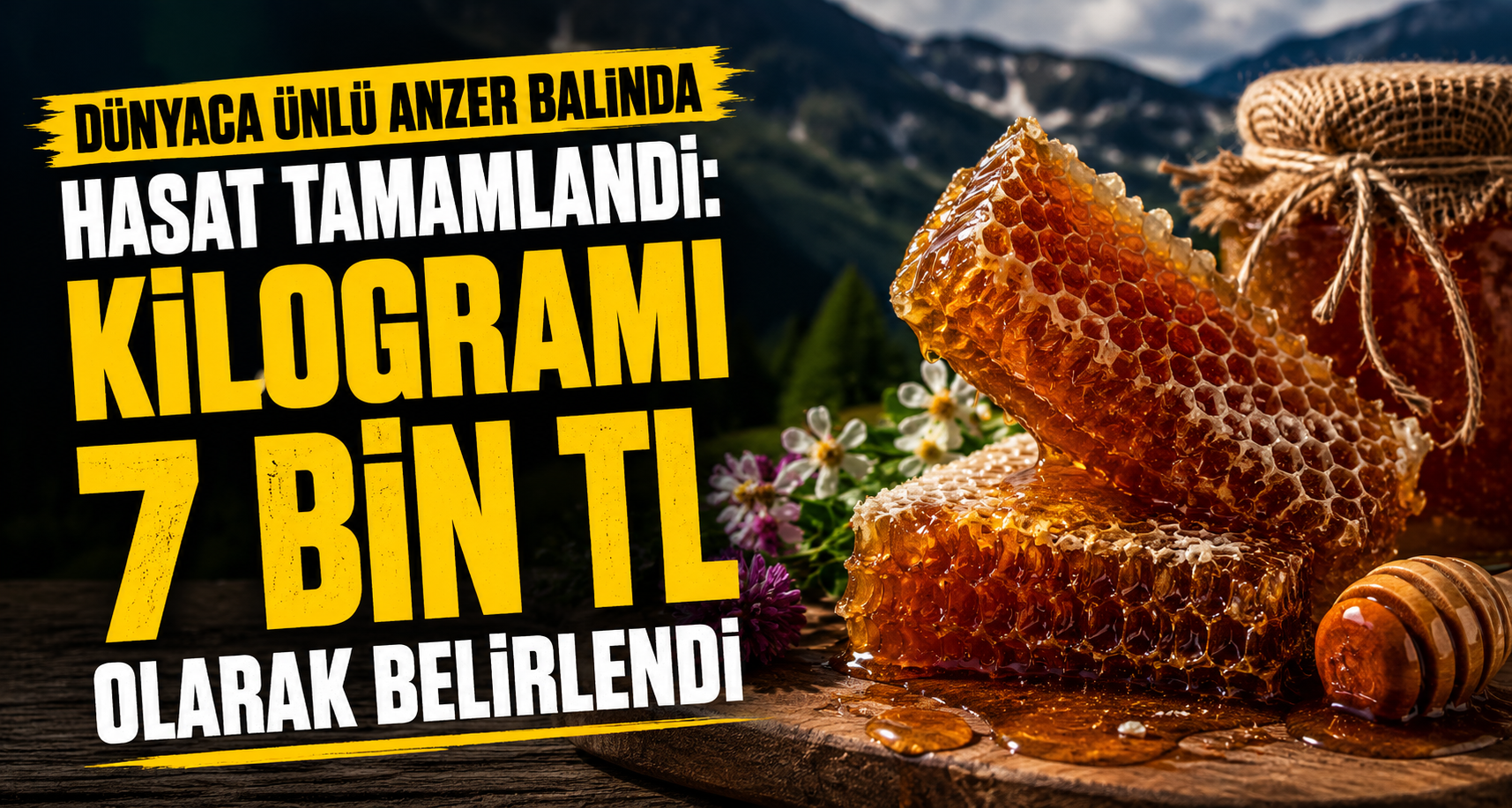 Dünyaca ünlü Anzer balında hasat tamamlandı: Kilogramı 7 bin TL olarak belirlendi