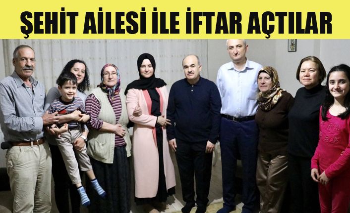 Vali Dağlı Şehit ailesi ile iftarını açtı