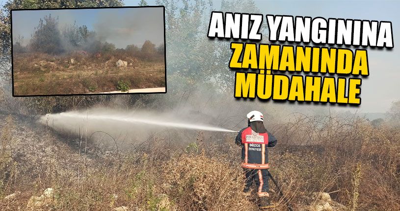 Anız Yangınına Zamanında Müdahale