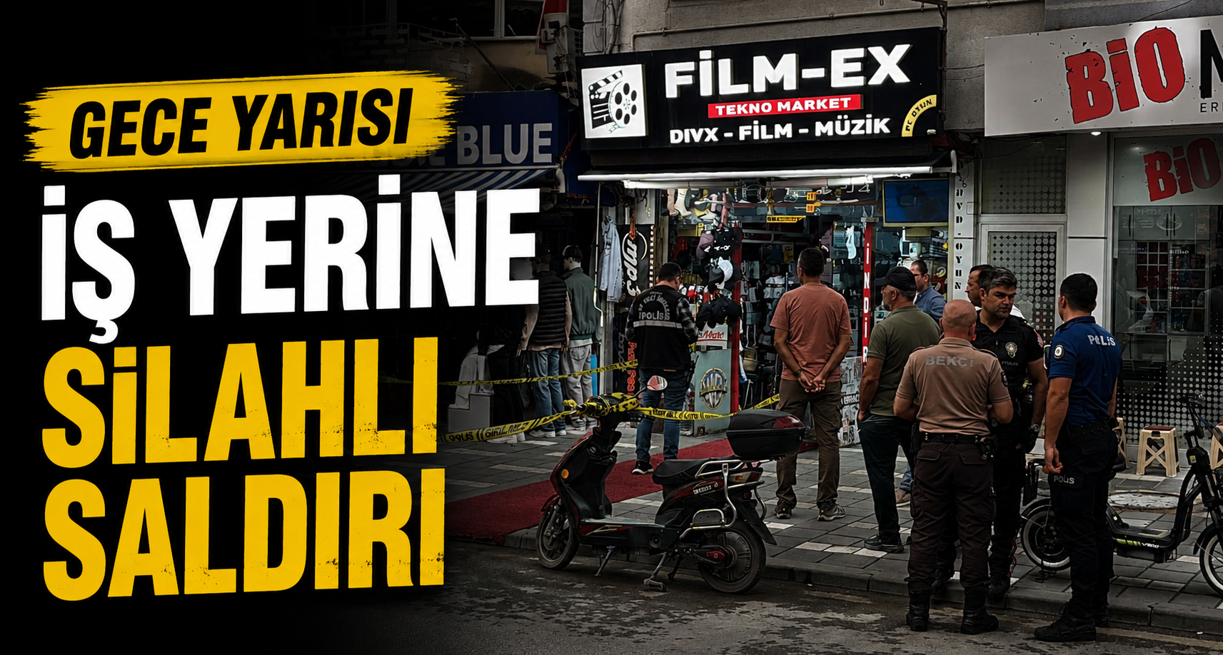 Gece Yarısı İş Yerine Silahlı Saldırı