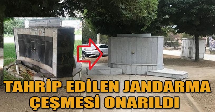 Jandarma Çeşmesi Onarıldı