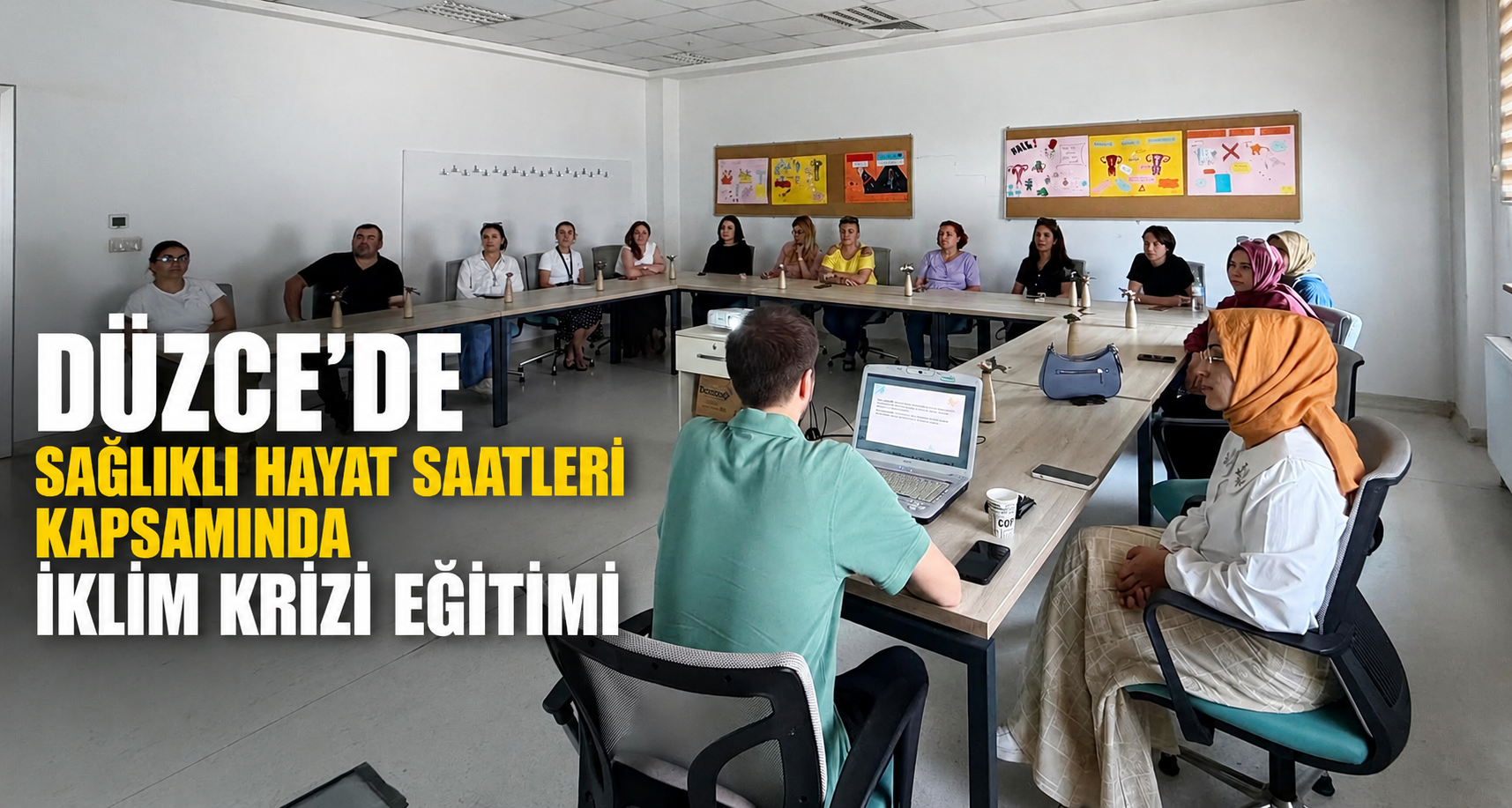 Düzce'de sağlıklı hayat saatleri kapsamında iklim krizi eğitimi