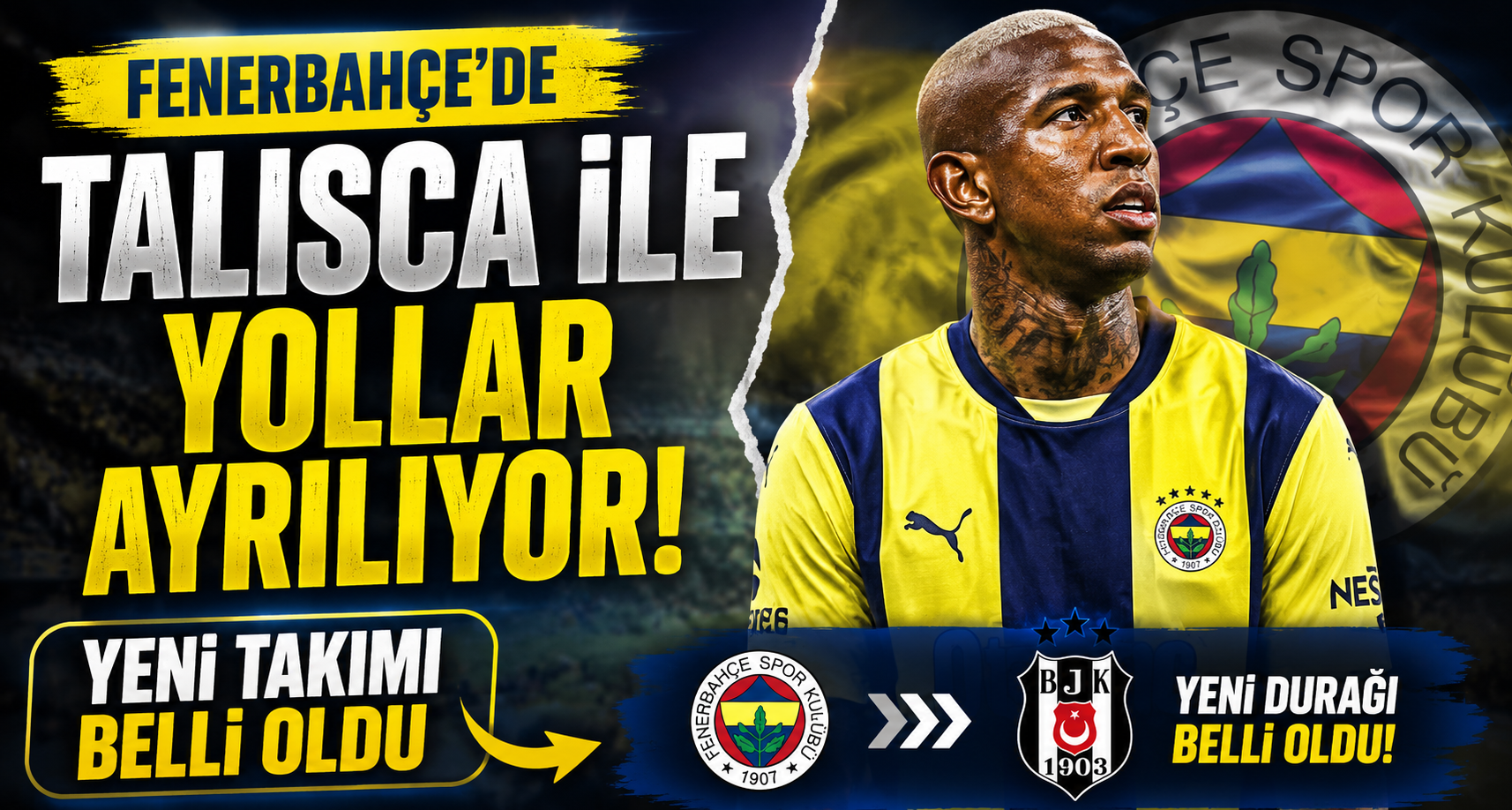 Fenerbahçe’de Talisca ile yollar ayrılıyor: Yeni takımı belli oldu