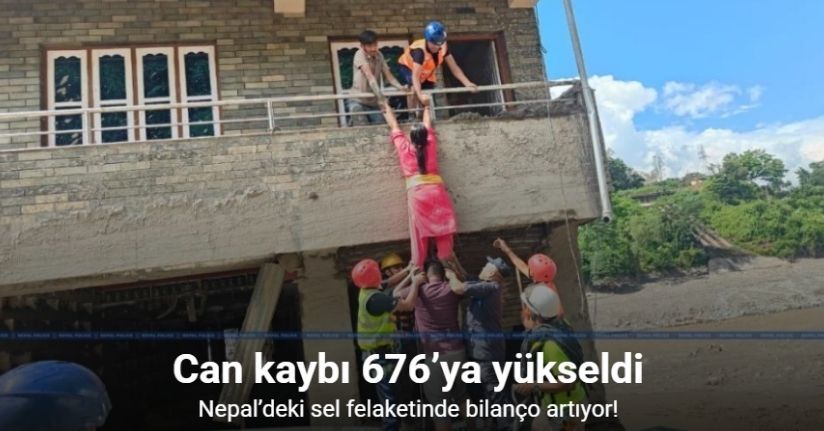 Nepal’deki sel felaketinde can kaybı 676’ya yükseldi