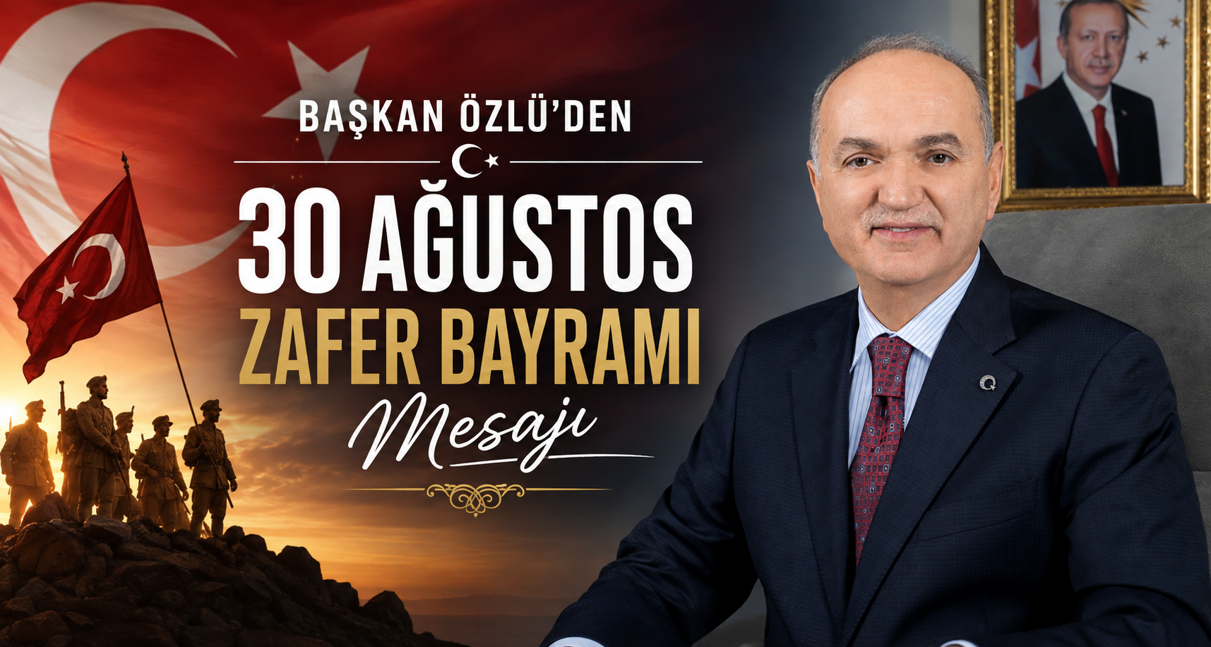 Başkan Özlü’den 30 Ağustos Zafer Bayramı Mesajı