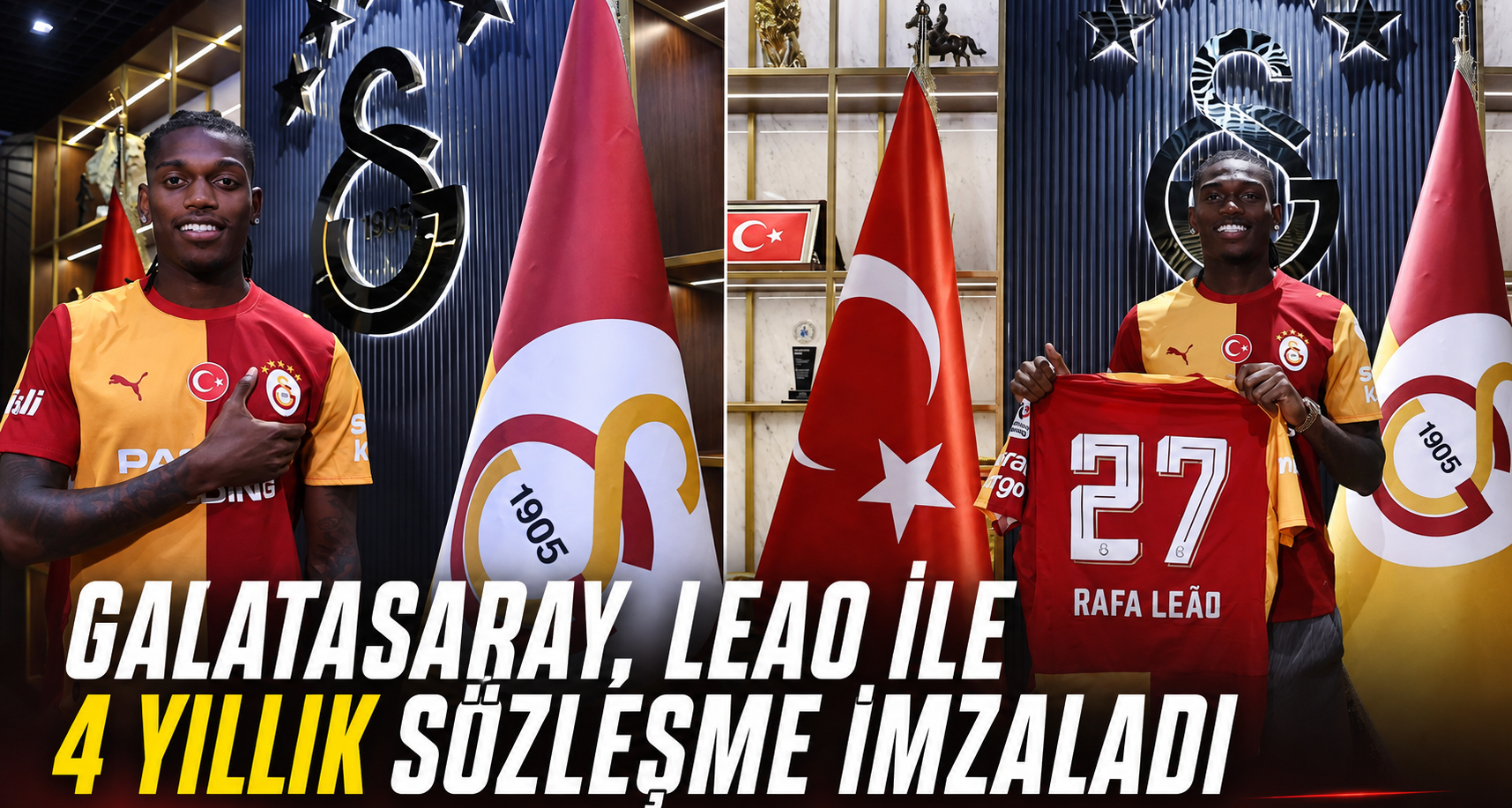 Galatasaray, Leao ile 4 yıllık sözleşme imzaladı