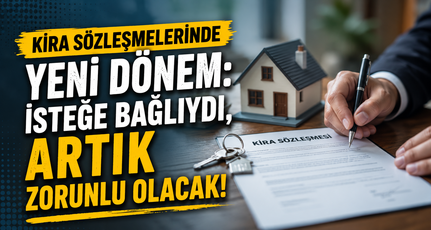 Kira sözleşmelerinde yeni dönem: İsteğe bağlıydı, artık zorunlu olacak