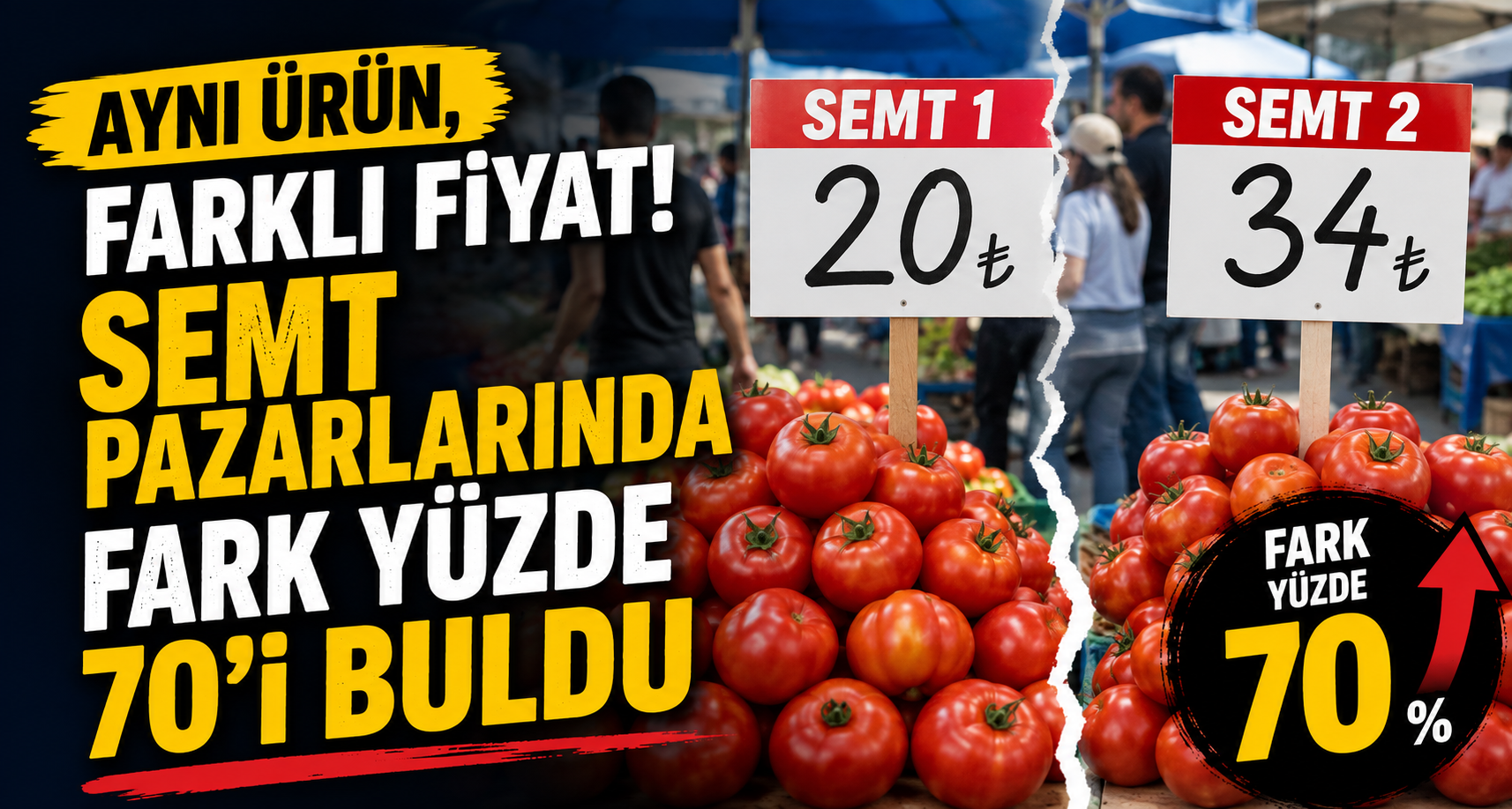 Aynı ürün, farklı fiyat! Semt pazarlarında fark yüzde 70’i buldu