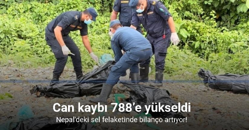 Nepal'deki sel felaketinde can kaybı 788’e yükseldi