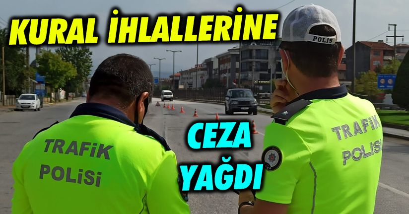Trafik ekiplerinden hafta sonu uygulaması