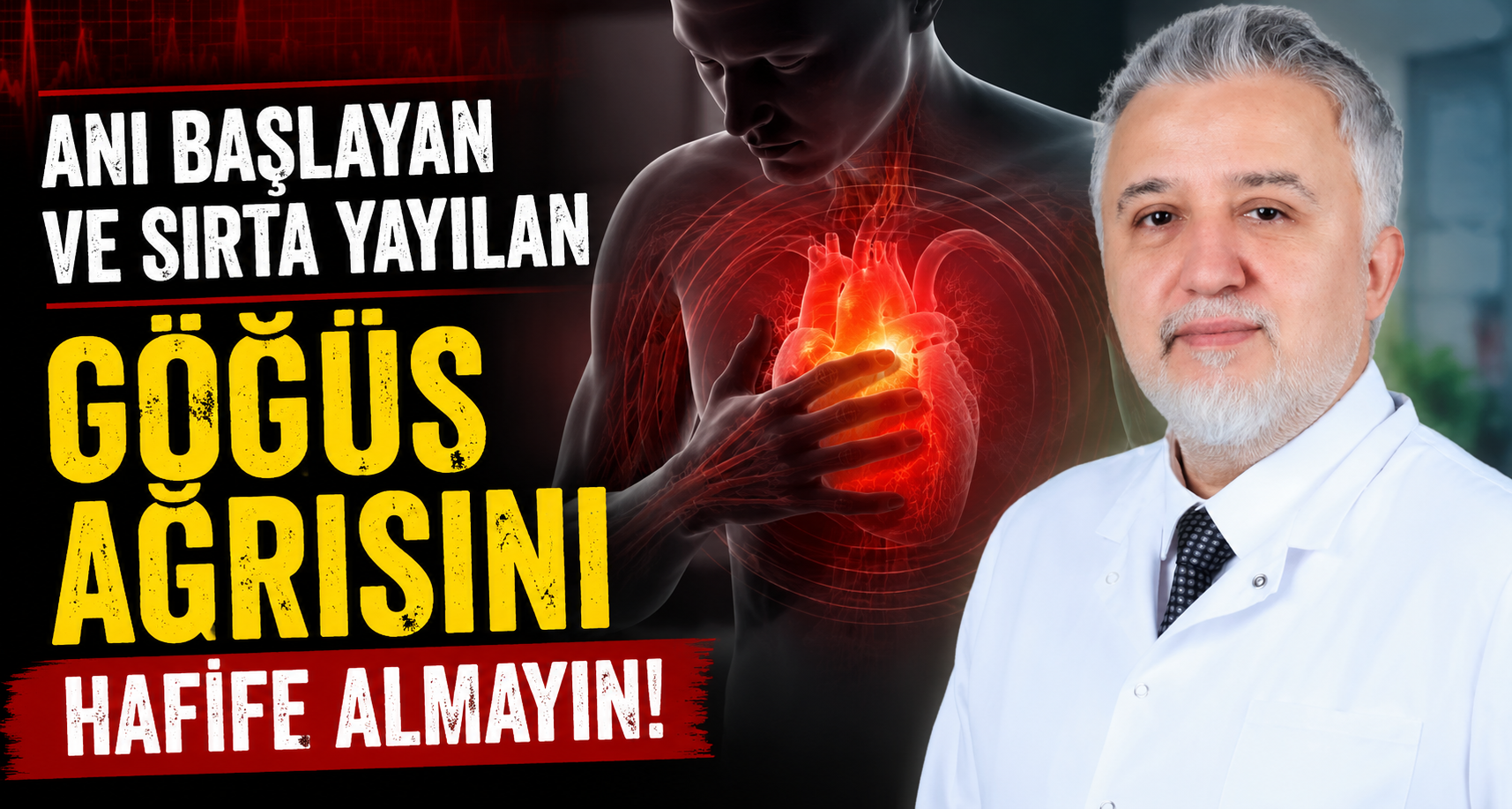 Ani başlayan ve sırta yayılan göğüs ağrısını hafife almayın