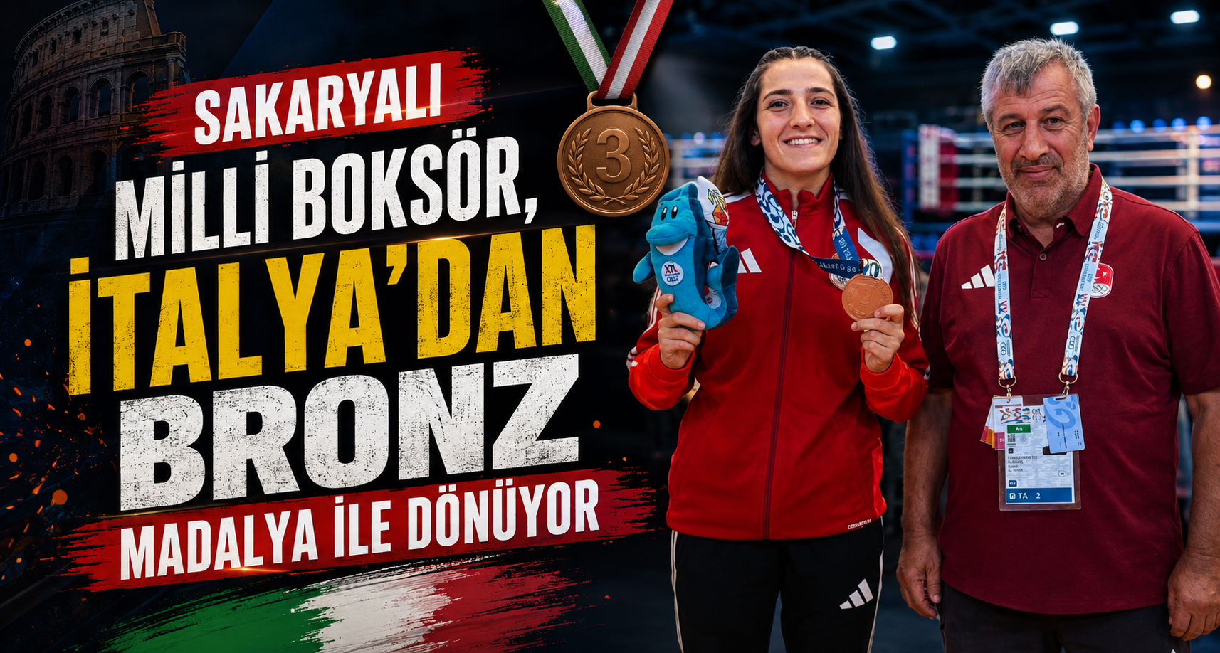 Sakaryalı milli boksör, İtalya’dan bronz madalya ile dönüyor