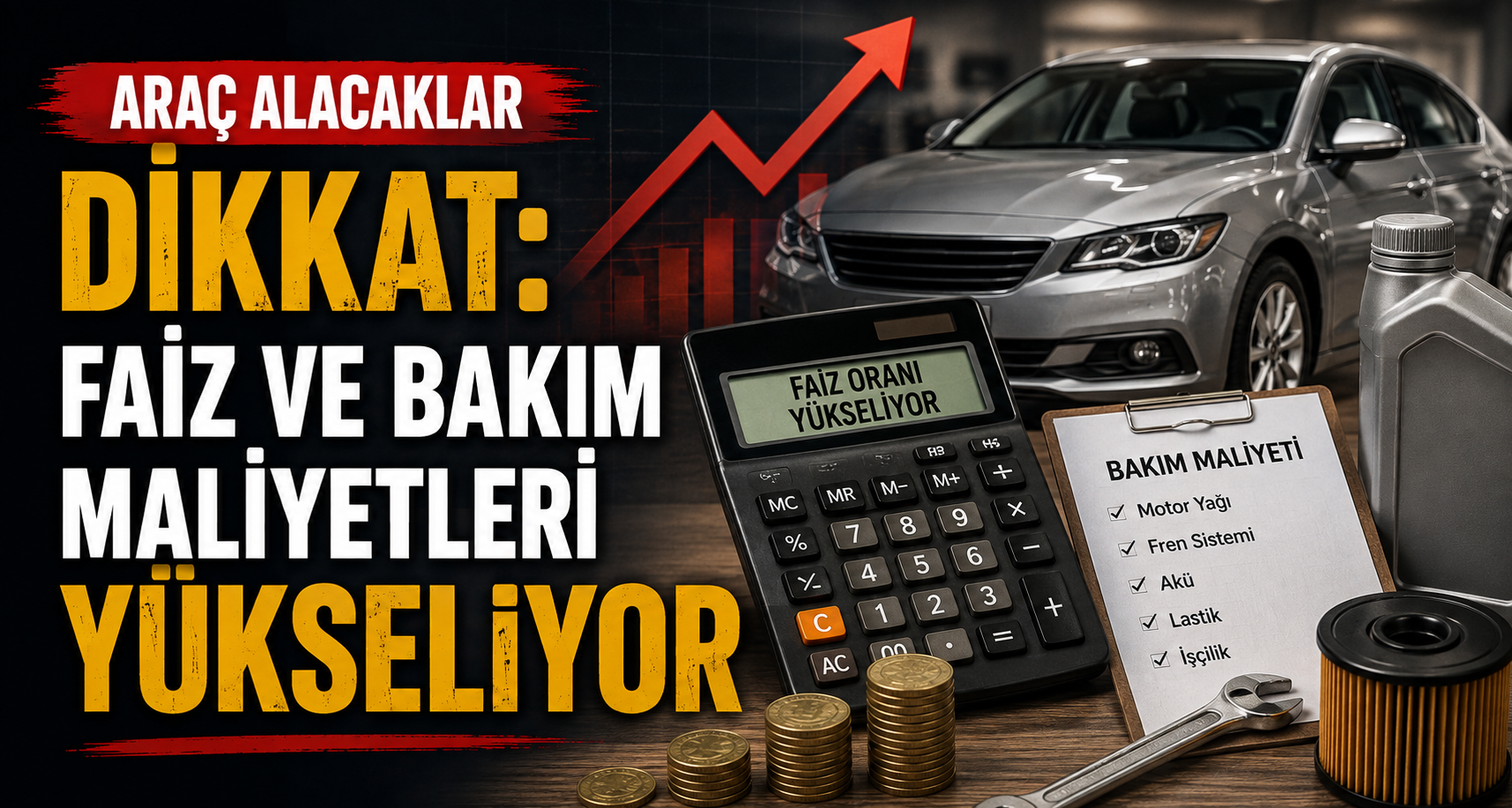 Araç alacaklar dikkat: Faiz ve bakım maliyetleri yükseliyor