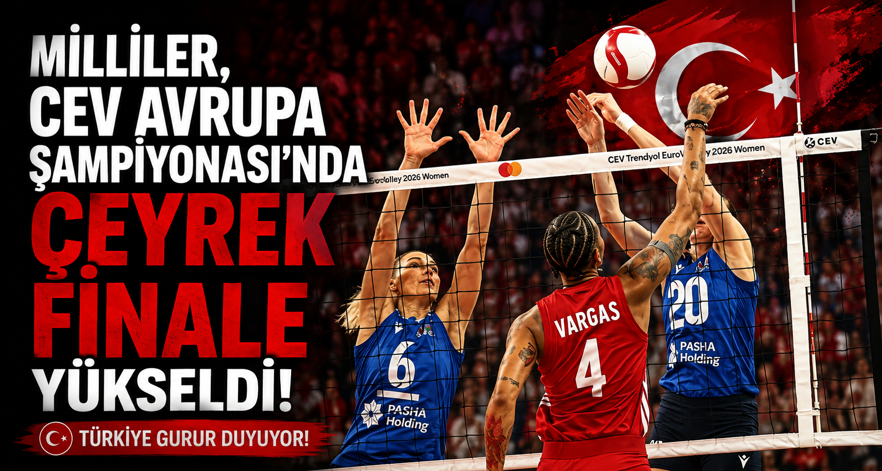 Milliler, CEV Avrupa Şampiyonası’nda çeyrek finale yükseldi