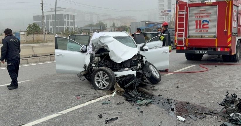 Samsun’da SUV araç direğe çarptı: 1 ölü, 3 yaralı