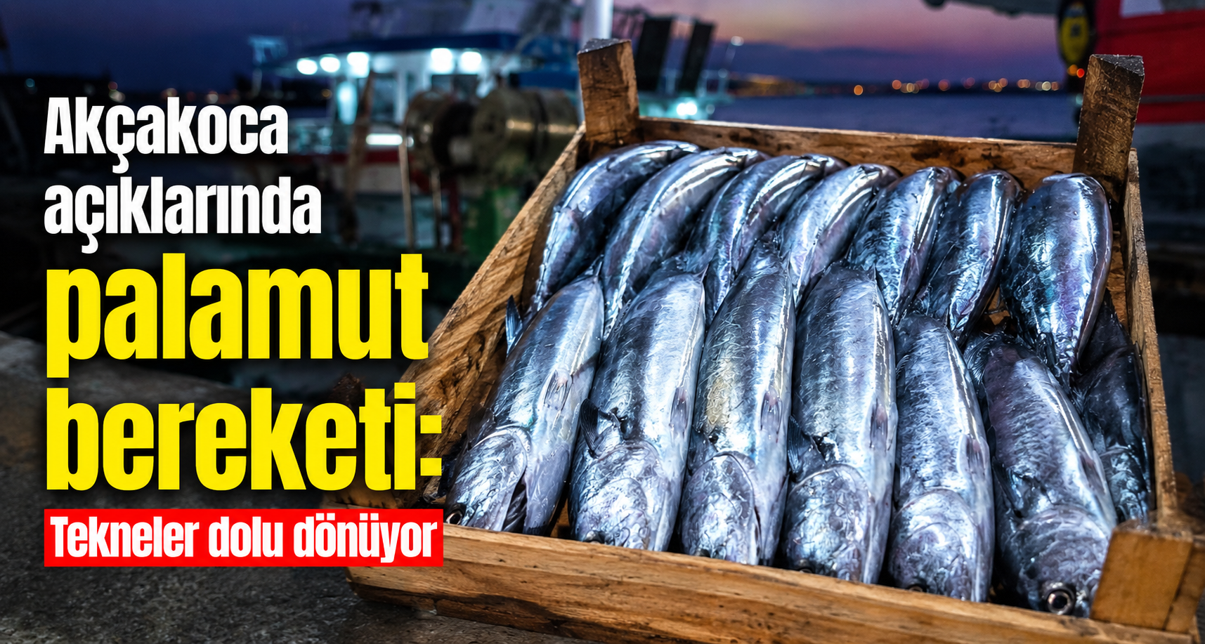 Akçakoca açıklarında palamut bereketi: Tekneler dolu dönüyor
