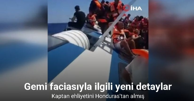 Girne'deki kaza yapan geminin kaptanı ehliyetini Honduras'tan almış