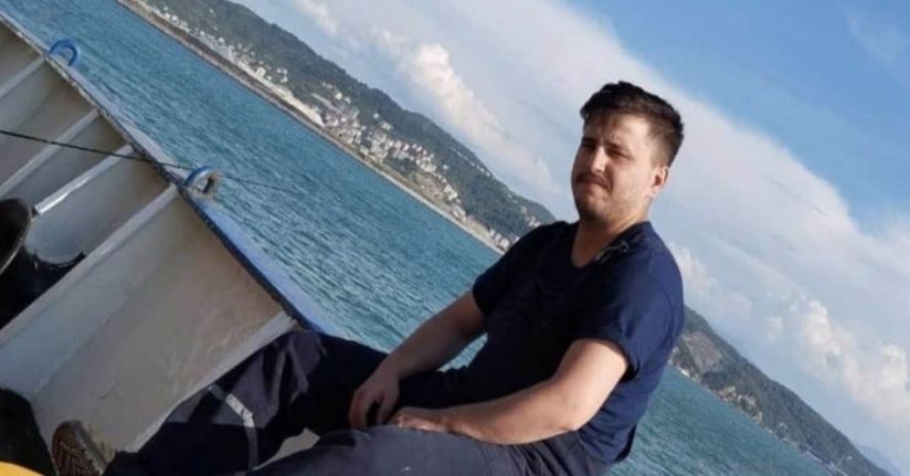 Batan yük gemisinde kaybolan 26 yaşındaki makinistin ailesi umutla haber bekliyor