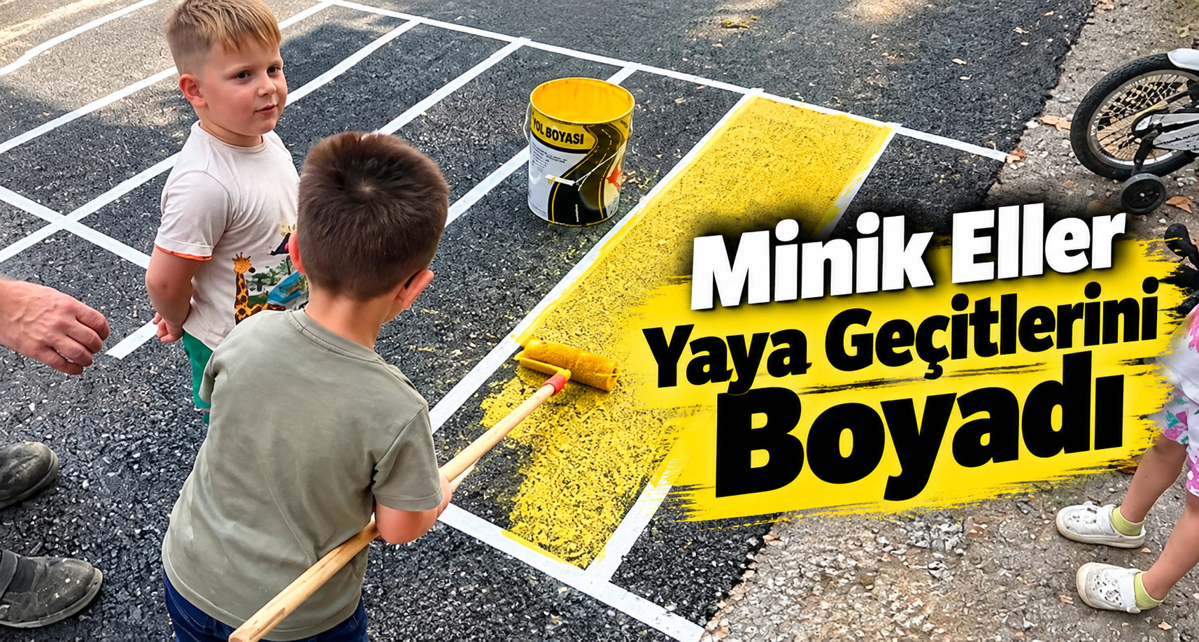 Minik Eller Yaya Geçitlerini Boyadı