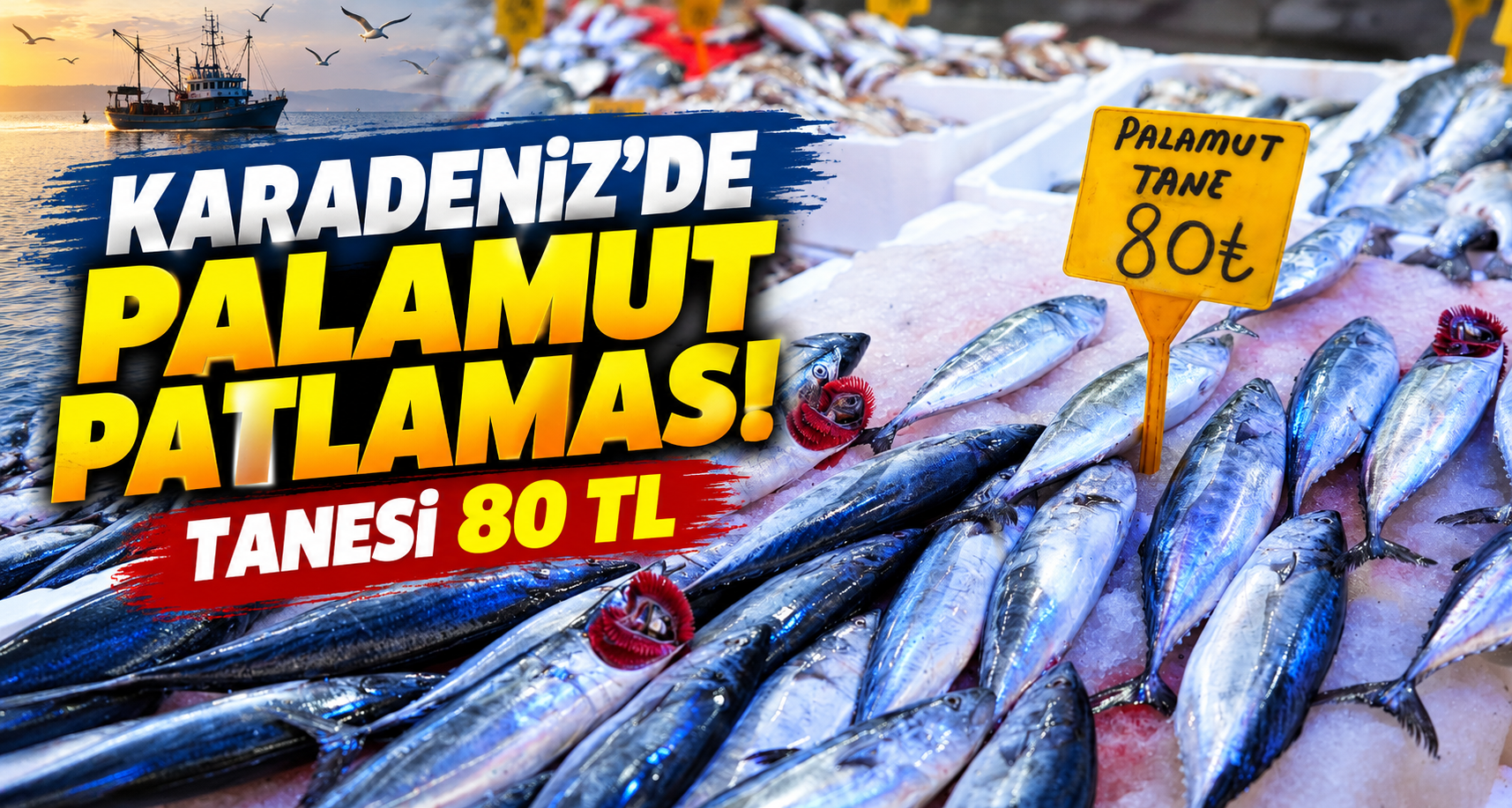 Karadeniz’de palamut patlaması: Tanesi 80 TL