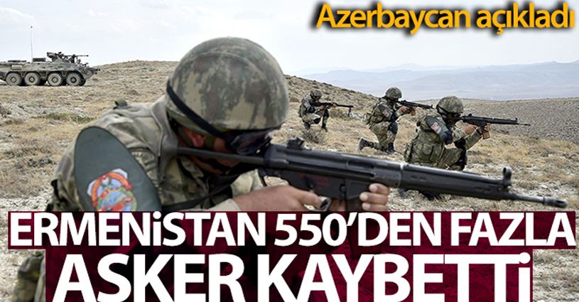 Azerbaycan: 'Ermenistan Ordusu 550'den fazla asker kaybetti'