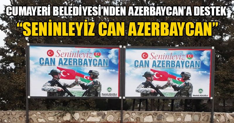 Cumayeri Belediyesi’nden Azerbaycan’a Destek