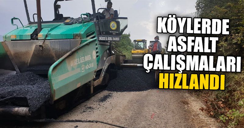 Köylerde Asfalt Çalışmaları Hızlandı