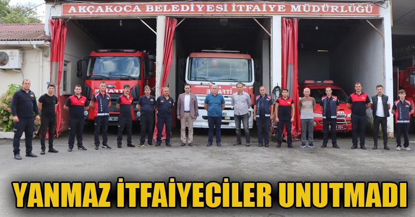 Başkan Yanmaz, itfaiyecileri unutmadı