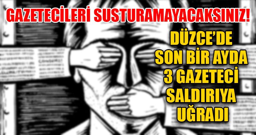 Düzce’de Son Bir Ayda 3 Gazeteci Saldırıya Uğradı Düzce,Yerel Haberleri