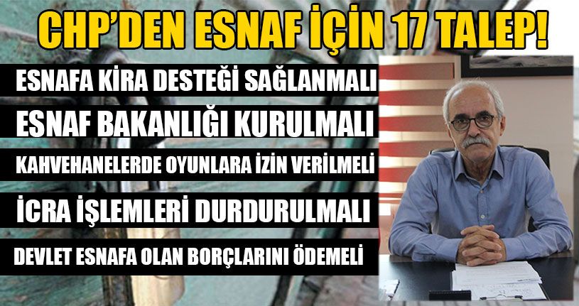 CHP Esnafın Sorunlarına Dikkat Çekti