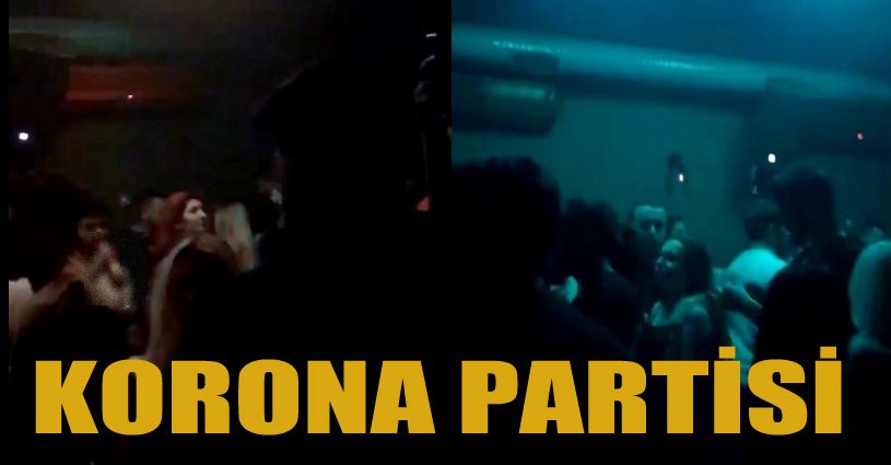 Korona virüsü hiçe sayarak gece kulübünde eğlencenin dibine vurdular