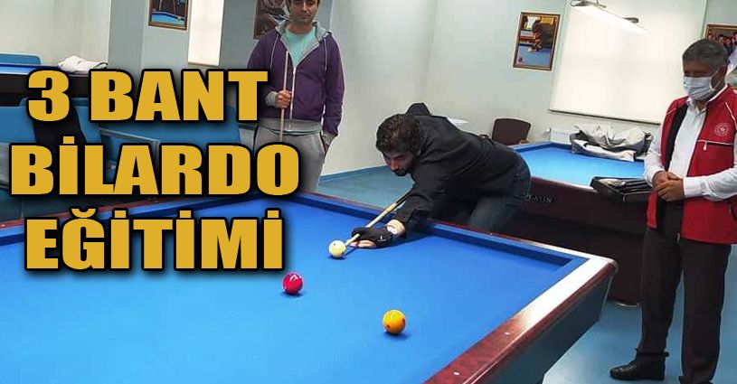 Düzce’de 3 bant bilardo eğitimleri başladı