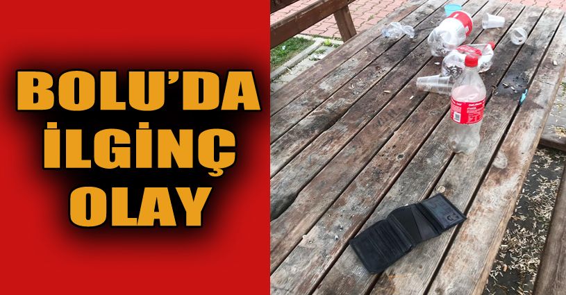 Bolu’da çöplerini bıraktığı parkta cüzdanını unutan gence ilginç ceza