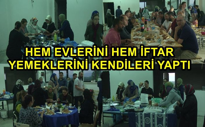 Projelerini avrupa ya yemeklerini misafirlere sevdirdiler