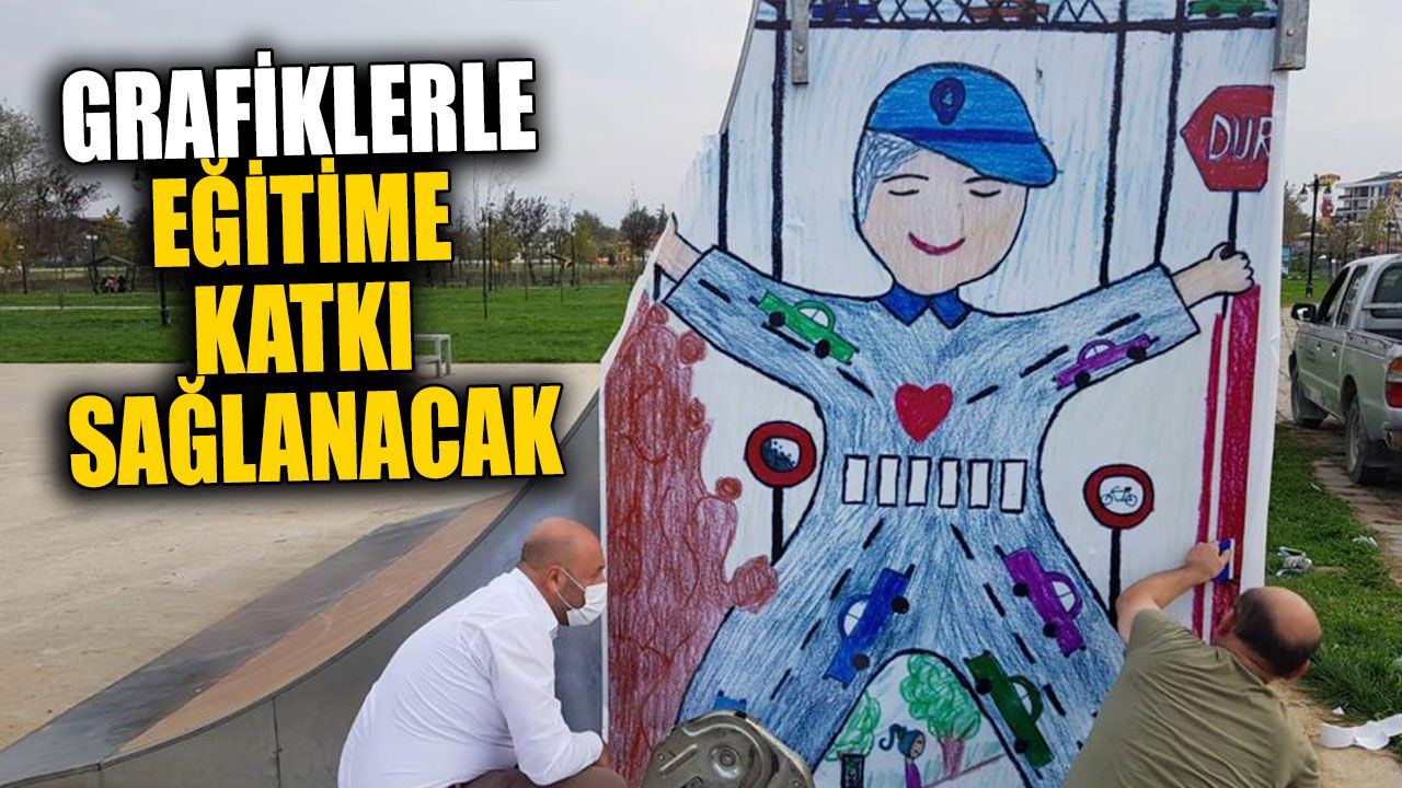 Trafik Eğitim Parkurunda Çalışmalar Sürüyor