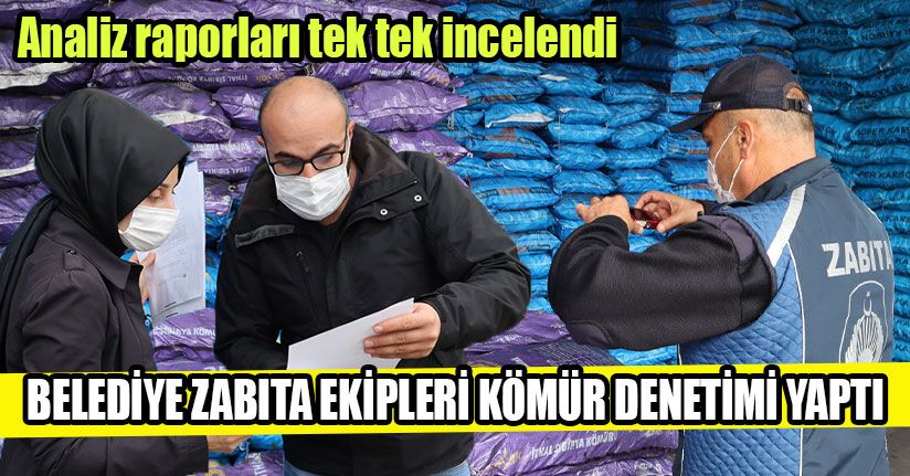 Belediye Zabıta Ekipleri Kömür Denetimi Yaptı