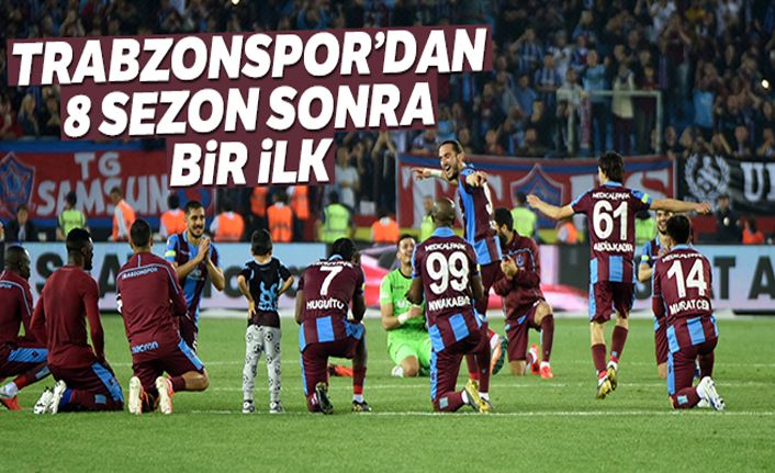 Trabzonspor, 8 sezon sonra 3 büyüklere karşı bir ilke imza attı