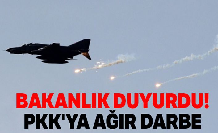 Bakanlık duyurdu! PKK'ya ağır darbe