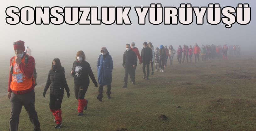 Bolu’da sisler içinde Atatürk için ‘Sonsuzluk Yürüyüşü”