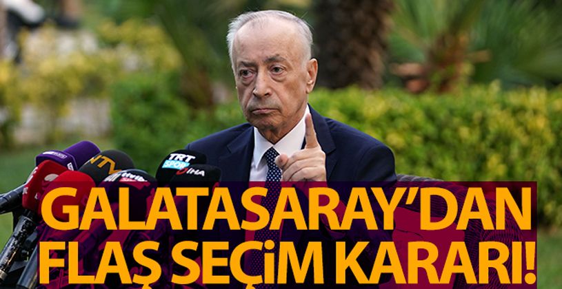 Galatasaray seçime gidiyor!