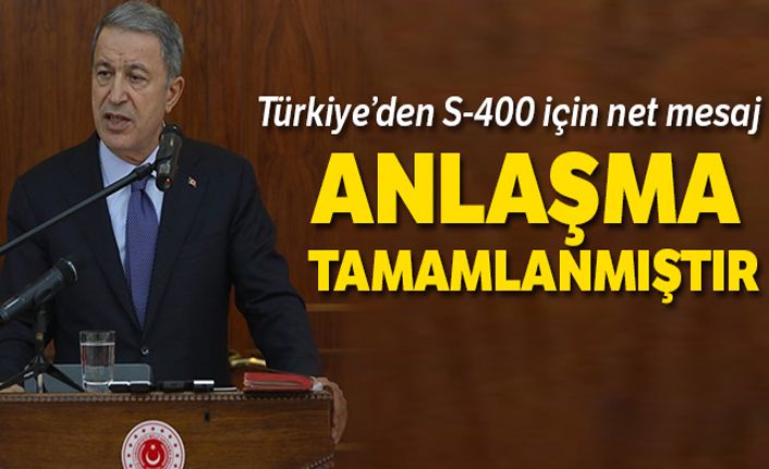 Bakan Akar: S-400 için personelimiz eğitim almaya başladı