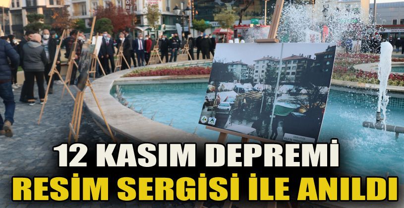 Bolu’da 12 Kasım depremi resim sergisiyle anıldı