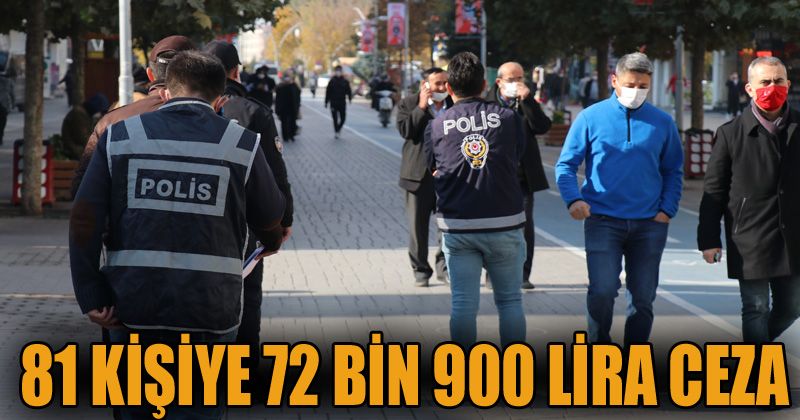 Bolu’da korona yasaklarına uymayanlara 72 bin 900 lira ceza