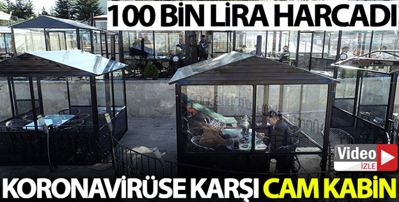 100 bin lira harcadı, korona virüse böyle önlem aldı