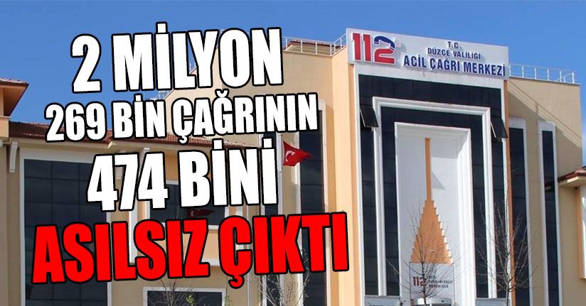    112’ye Gelen Çağrıların Yüzde 28’i Asılsız Çıktı