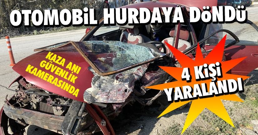 Çilimli Sapağı'nda Feci Kaza