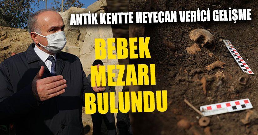 Antik Kentte Bebek Mezarı Bulundu