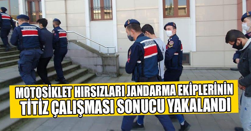 Motosiklet Hırsızları Kıskıvrak Yakalandı